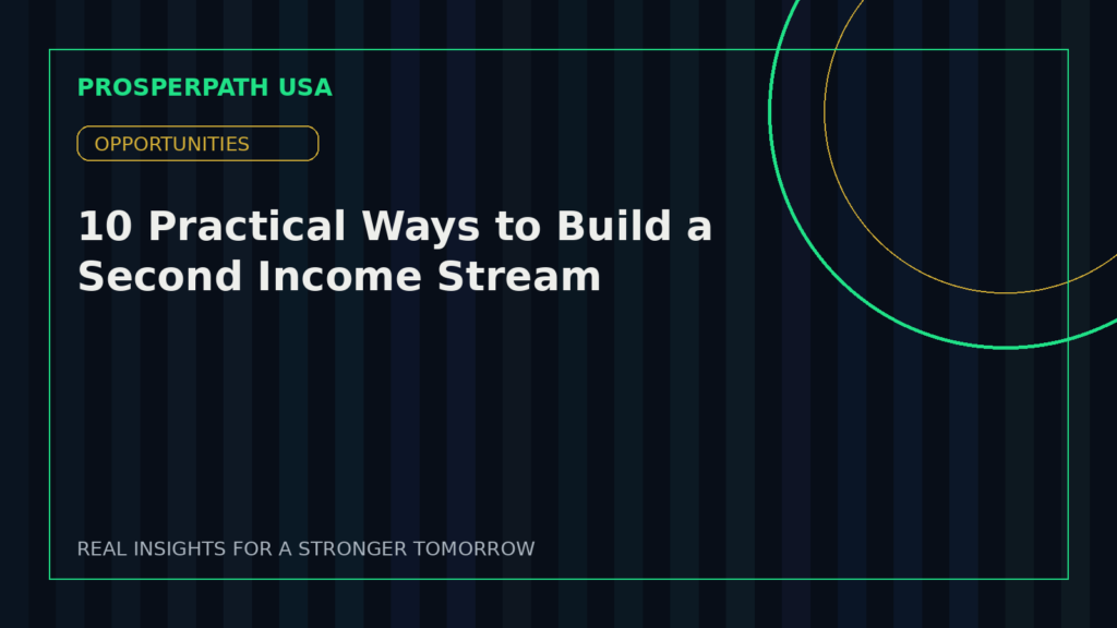 10 Practical Ways to Build a Second Income Stream — ProsperPath USA