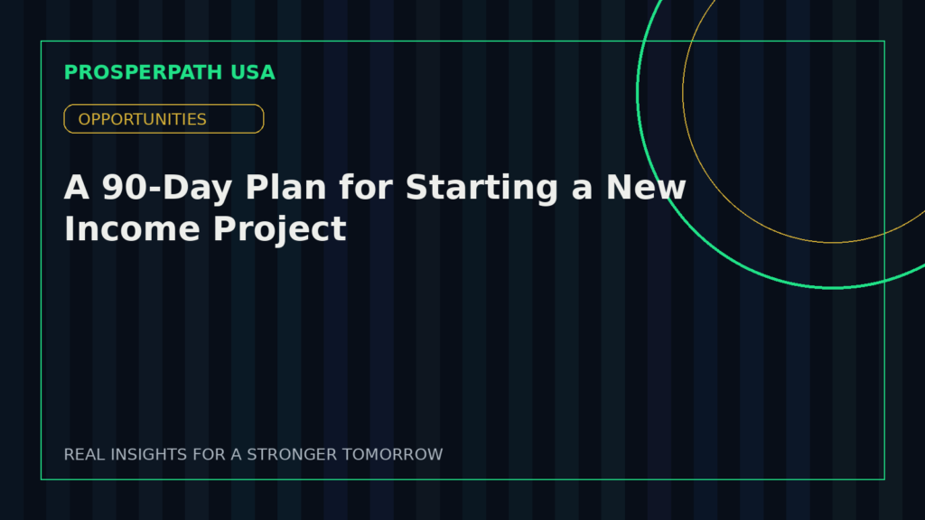 A 90-Day Plan for Starting a New Income Project — ProsperPath USA