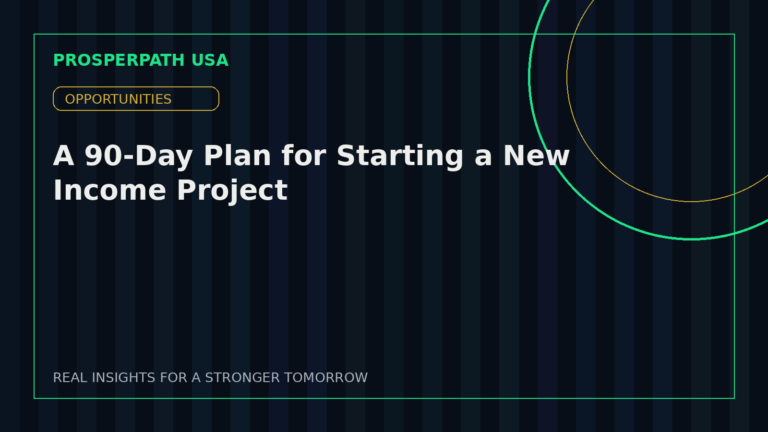 A 90-Day Plan for Starting a New Income Project — ProsperPath USA