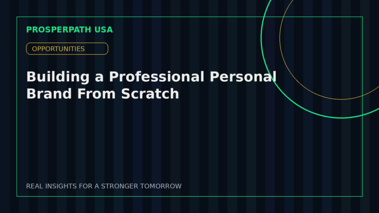 Building a Professional Personal Brand From Scratch — ProsperPath USA