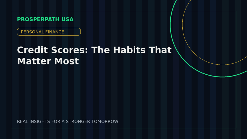 Credit Scores: The Habits That Matter Most — ProsperPath USA