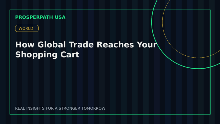How Global Trade Reaches Your Shopping Cart — ProsperPath USA