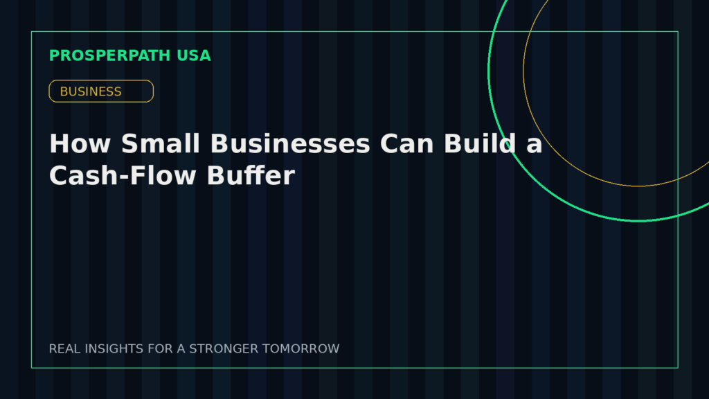 How Small Businesses Can Build a Cash-Flow Buffer — ProsperPath USA