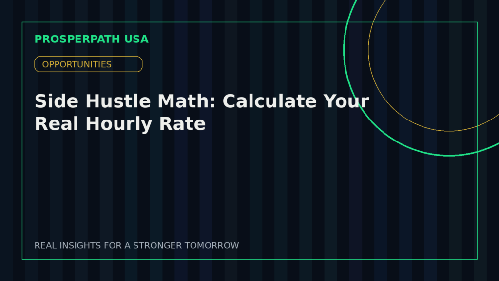 Side Hustle Math: Calculate Your Real Hourly Rate — ProsperPath USA