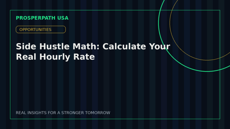 Side Hustle Math: Calculate Your Real Hourly Rate — ProsperPath USA