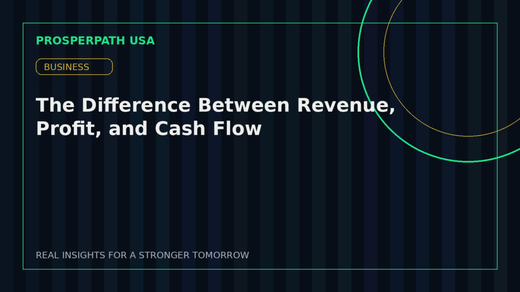 The Difference Between Revenue, Profit, and Cash Flow — ProsperPath USA