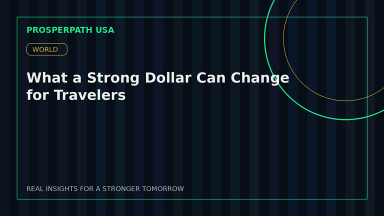 What a Strong Dollar Can Change for Travelers — ProsperPath USA