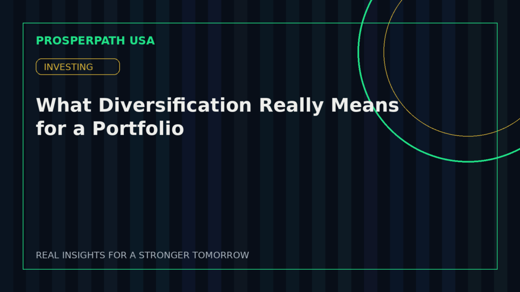 What Diversification Really Means for a Portfolio — ProsperPath USA