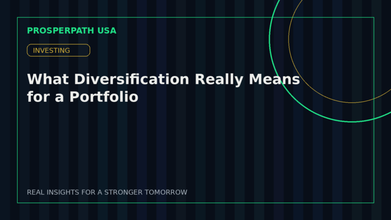 What Diversification Really Means for a Portfolio — ProsperPath USA