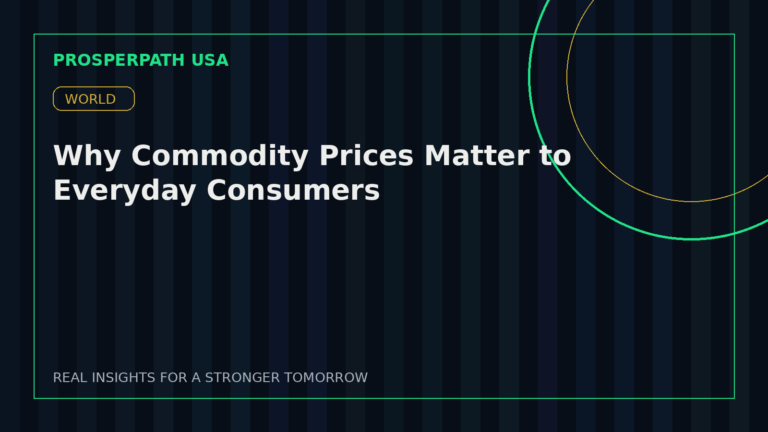 Why Commodity Prices Matter to Everyday Consumers — ProsperPath USA