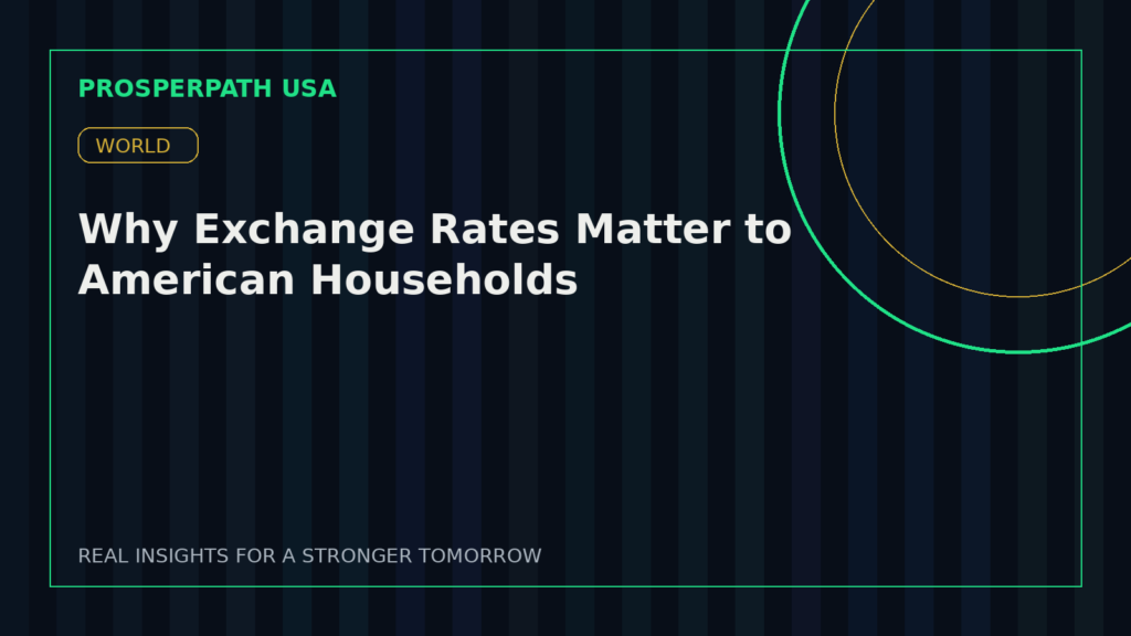 Why Exchange Rates Matter to American Households — ProsperPath USA