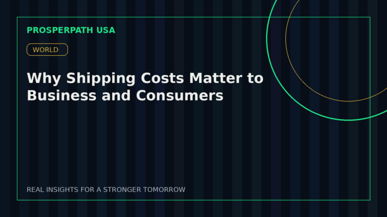 Why Shipping Costs Matter to Business and Consumers — ProsperPath USA